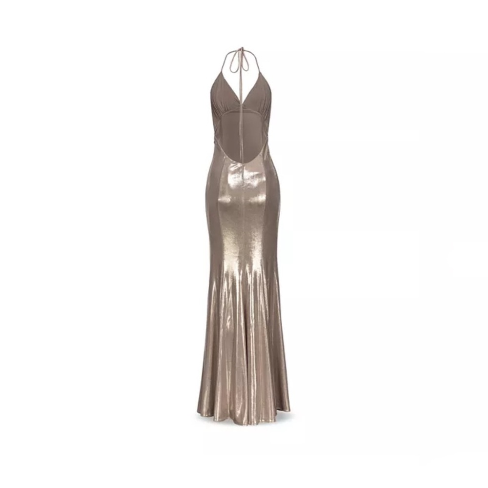 NWT Pinko Belcore Abito Jersey Open Back Gown - Picture 3 of 3